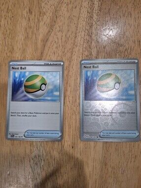 Pokémon Nest Ball Trainer Item Card Qty 2 Set